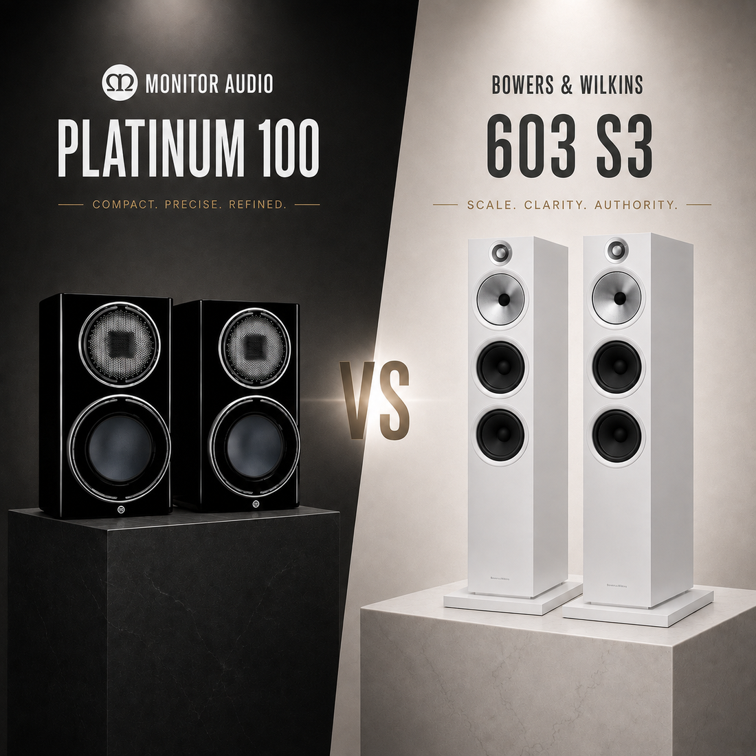 Bookshelf vs Floorstanding Speakers:  High-End Comparison