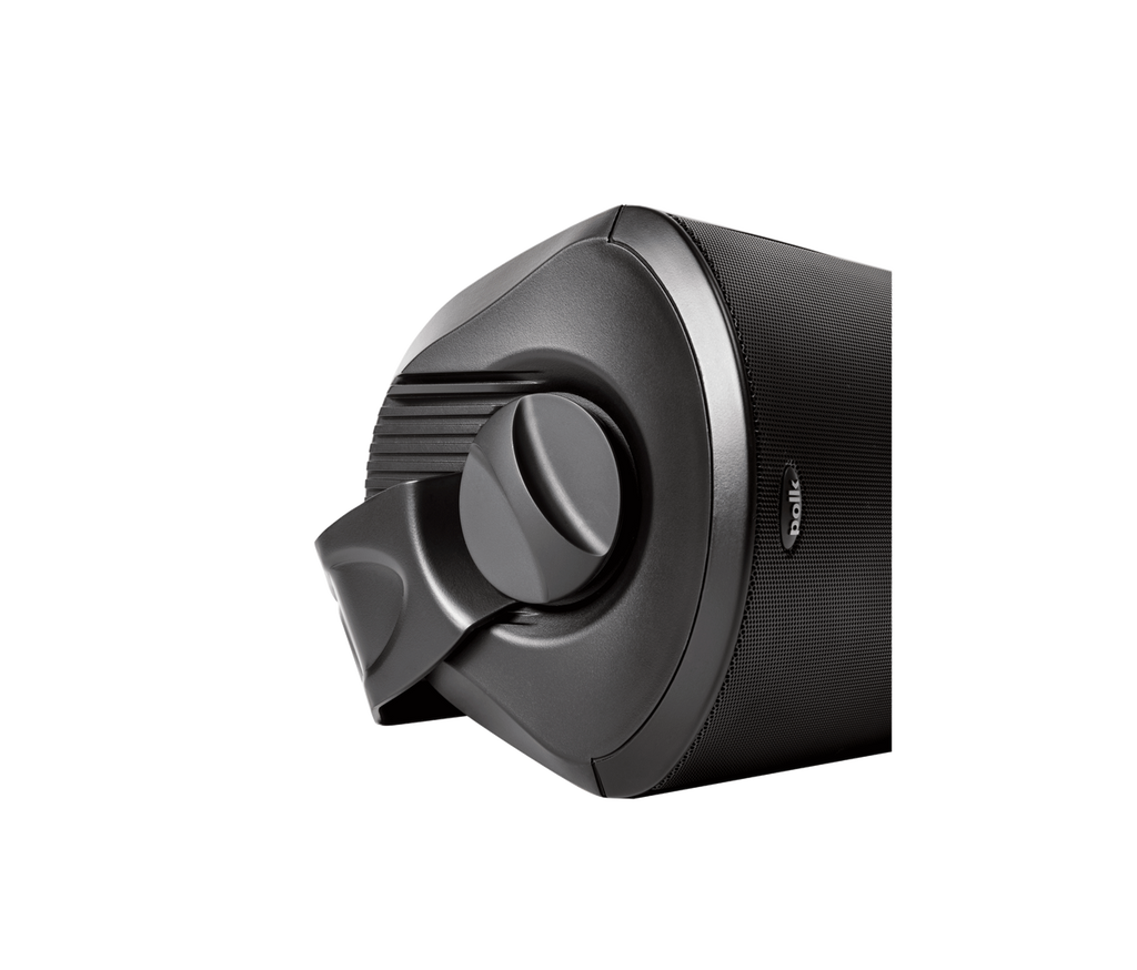 Polk Atrium 8 Outdoor in black side view 4