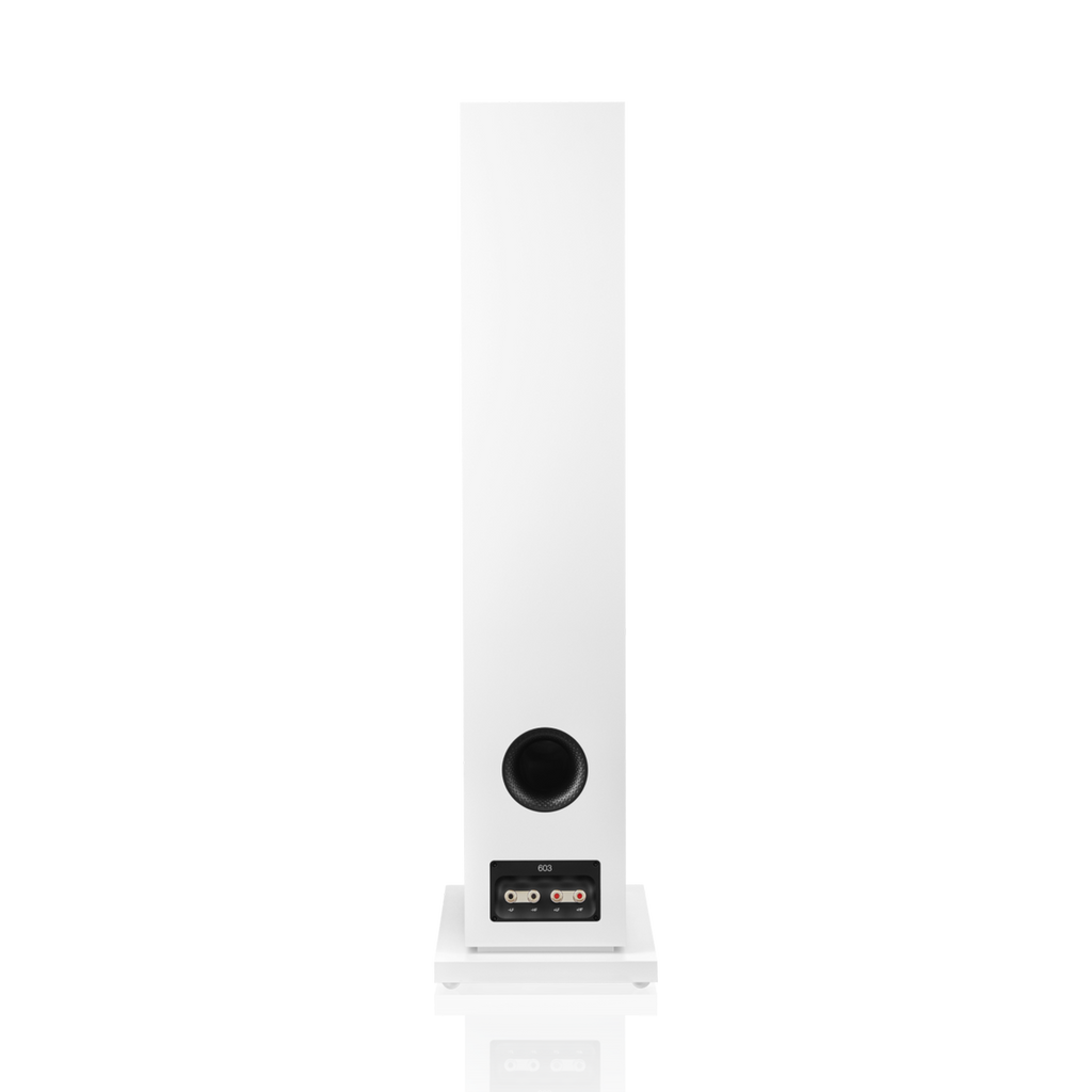 Bowers & Wilkins 603 S3 Floorstander in white alternate view 3