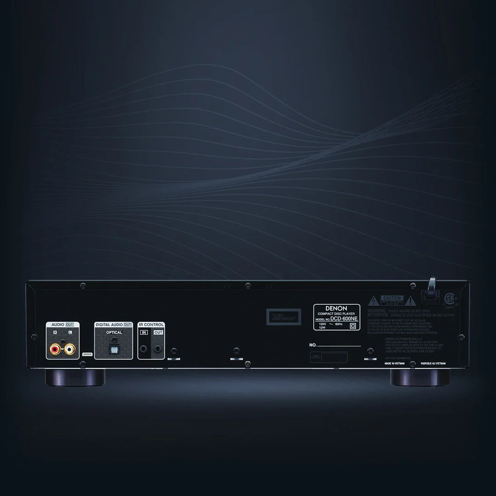Denon DCD 600NE CD Player rear view