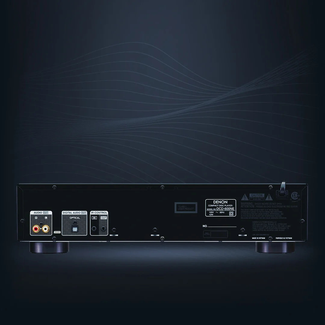 Denon DCD 600NE CD Player rear view