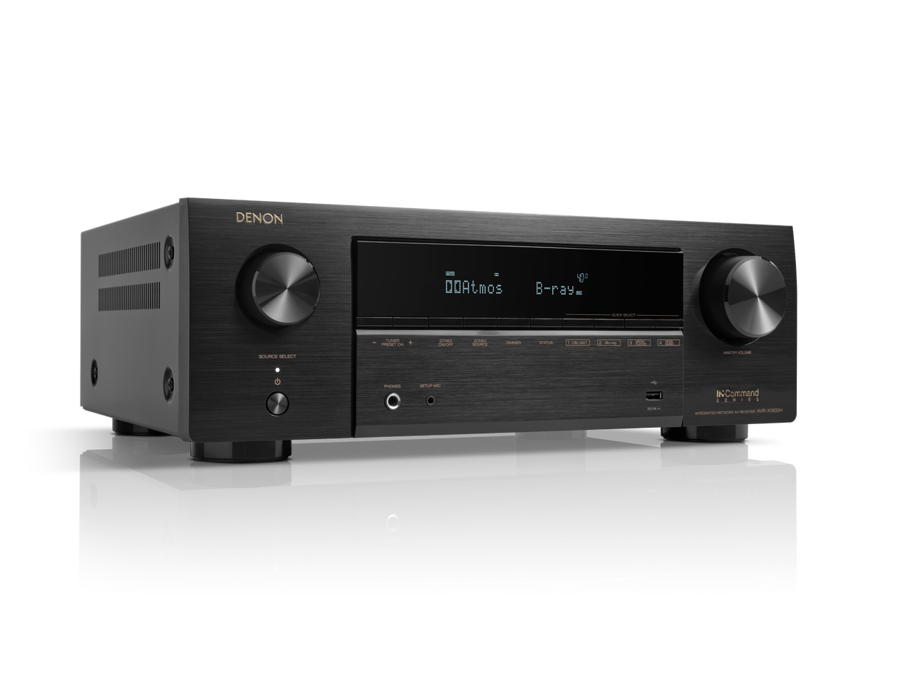 Denon AVRX 1800H AV Receiver in black