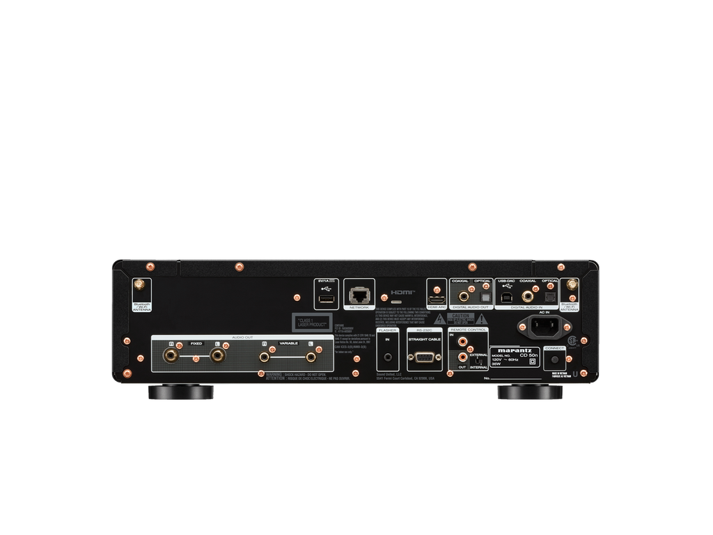 Marantz CD50N Network CDPlayer in black rear view