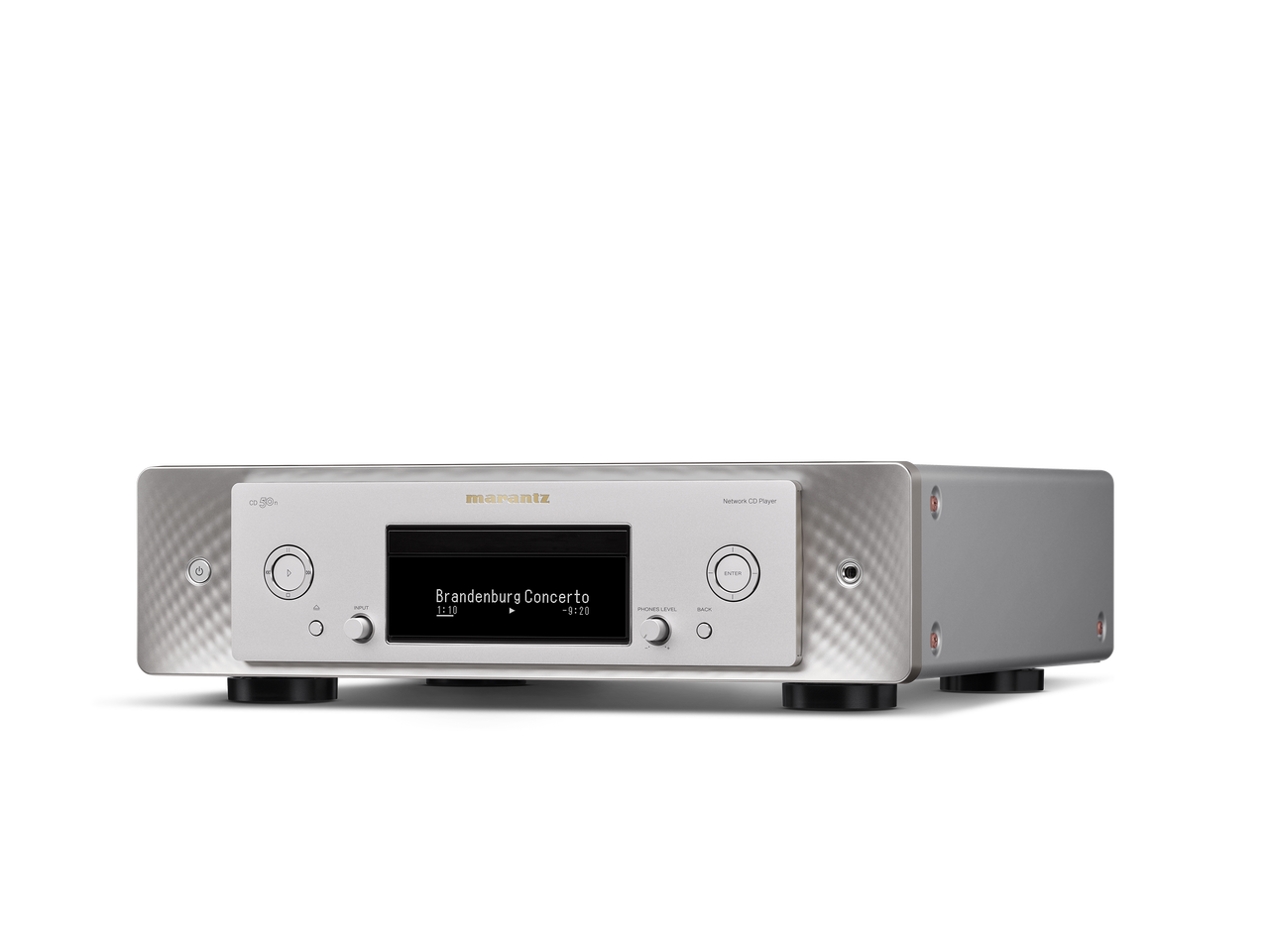 Marantz CD50N Network CDPlayer in silver side view