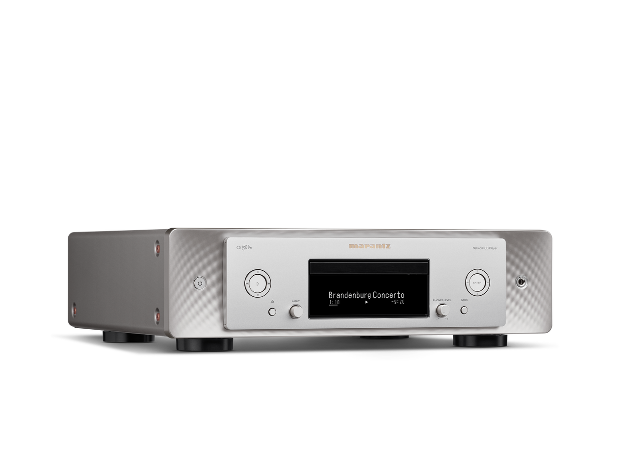 Marantz CD50N Network CDPlayer in silver side view 7