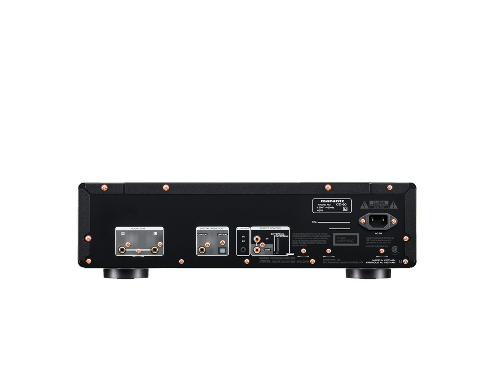 Marantz CD60 CD Player in black rear view