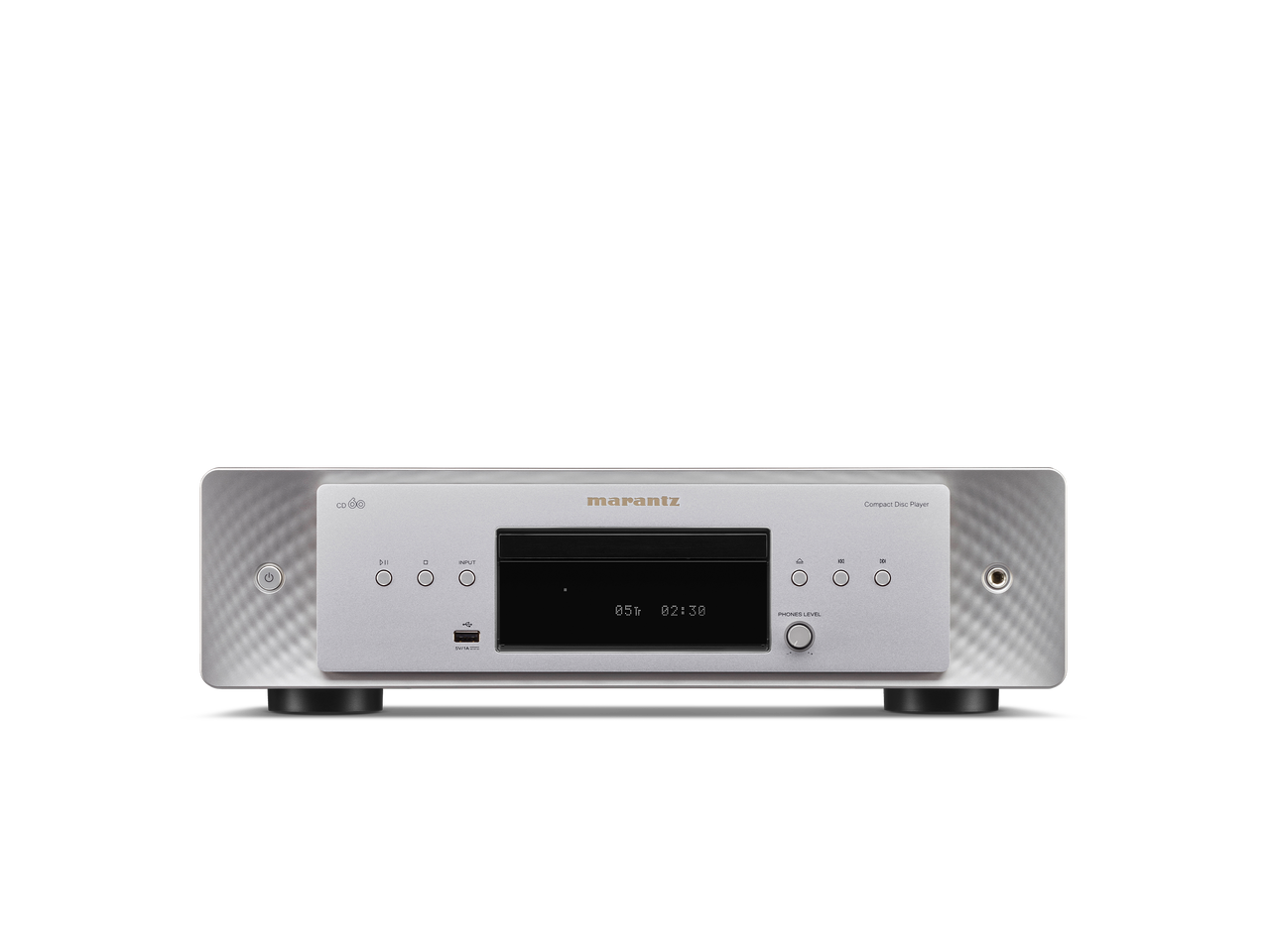 Marantz CD60 CD Player in silver front view