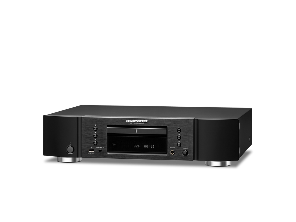 Marantz CD6007 CD Player in black side view