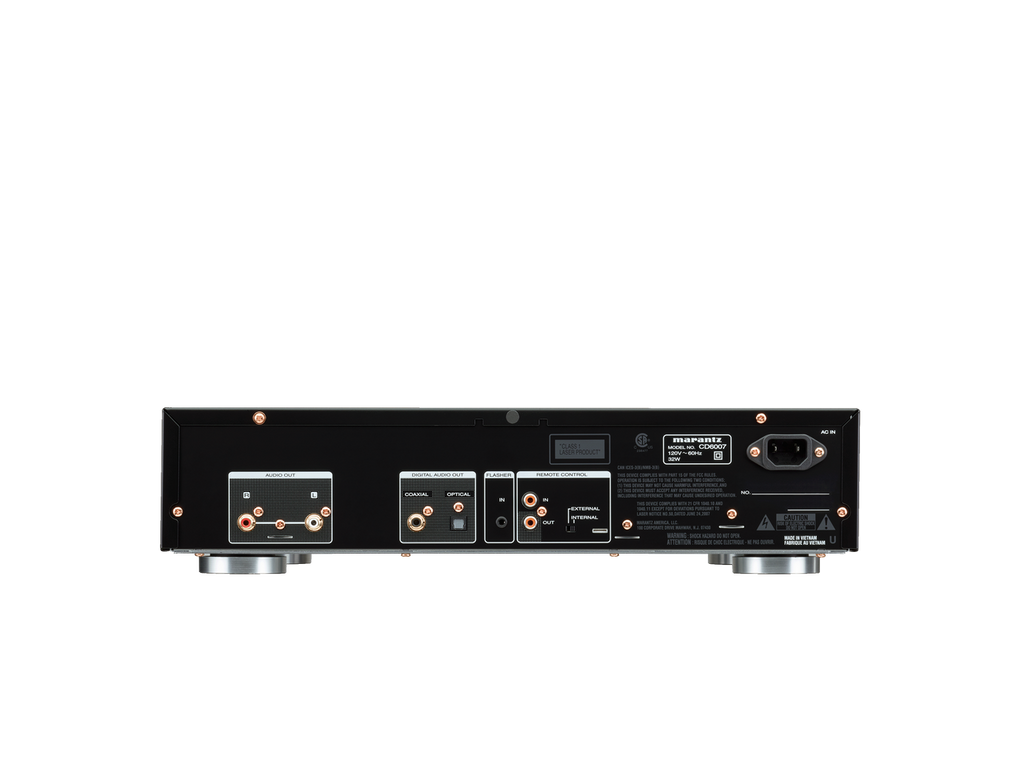 Marantz CD6007 CD Player in black rear view