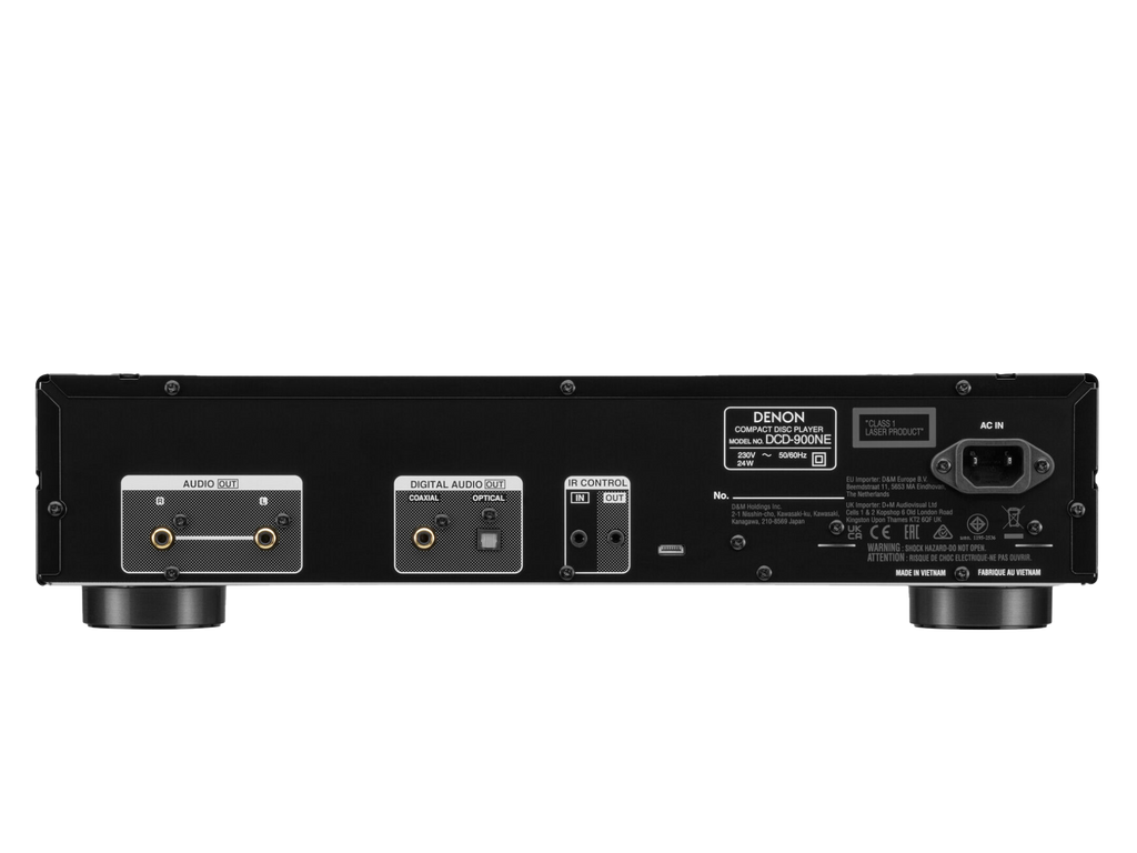 Denon DCD 900NE CD Player in black rear view