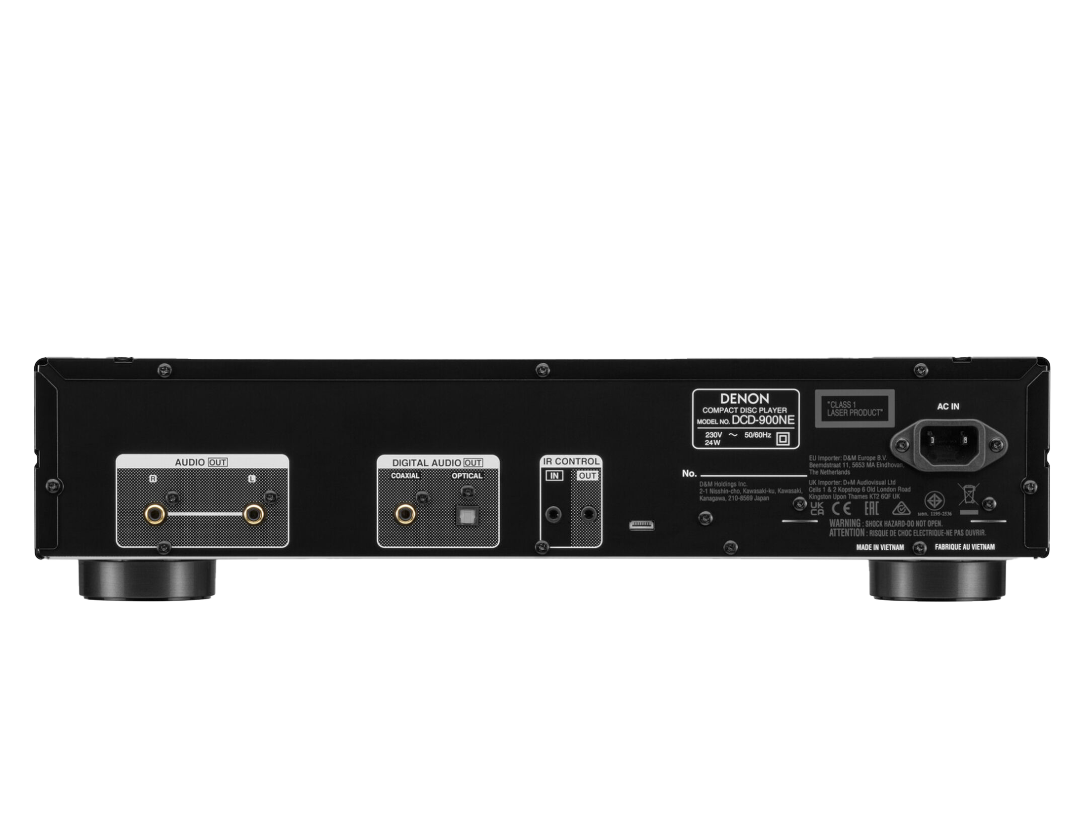 Denon DCD 900NE CD Player in black rear view