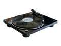 Denon DP 450USB Turntable in black side view