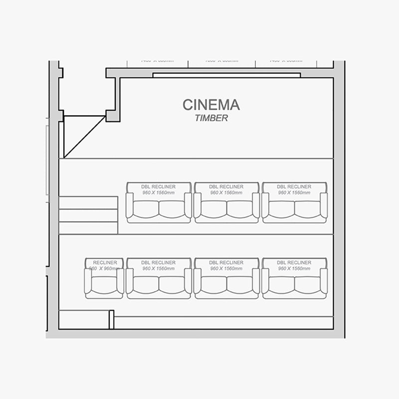 Defiant Imperials Home Cinema Seats recliners 5-seater alternate view
