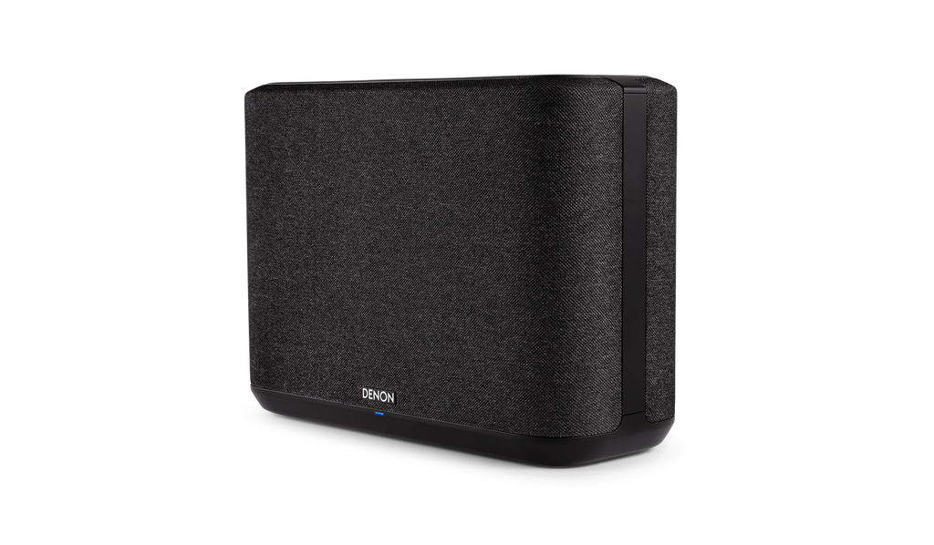 Denon Home 250 Wireless Speaker in black angled view