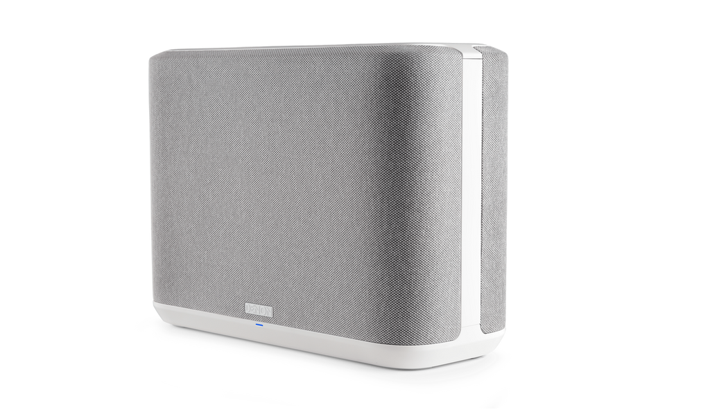 Denon Home 250 Wireless Speaker in white angled view