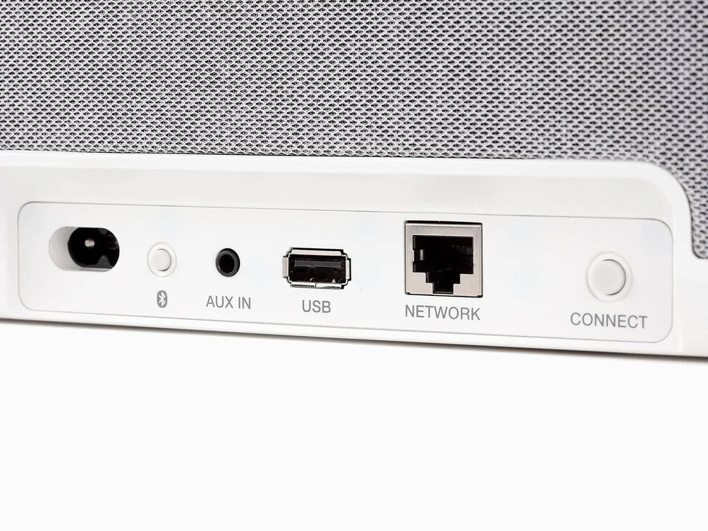 Denon Home 250 Wireless Speaker in white rear view