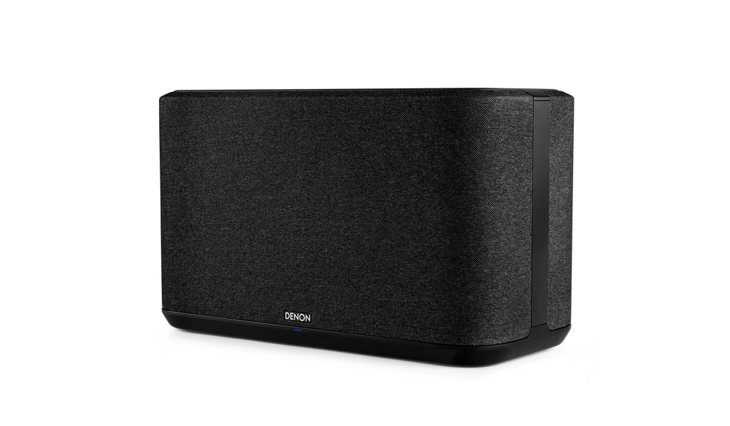 Denon Home 350 Wireless Speaker in black angled view