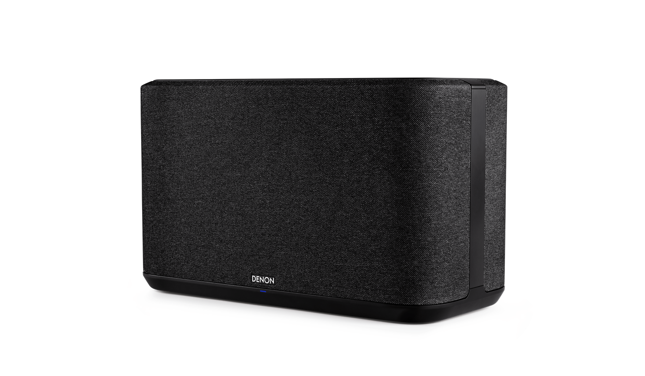 Denon Home 350 Wireless Speaker in black angled view