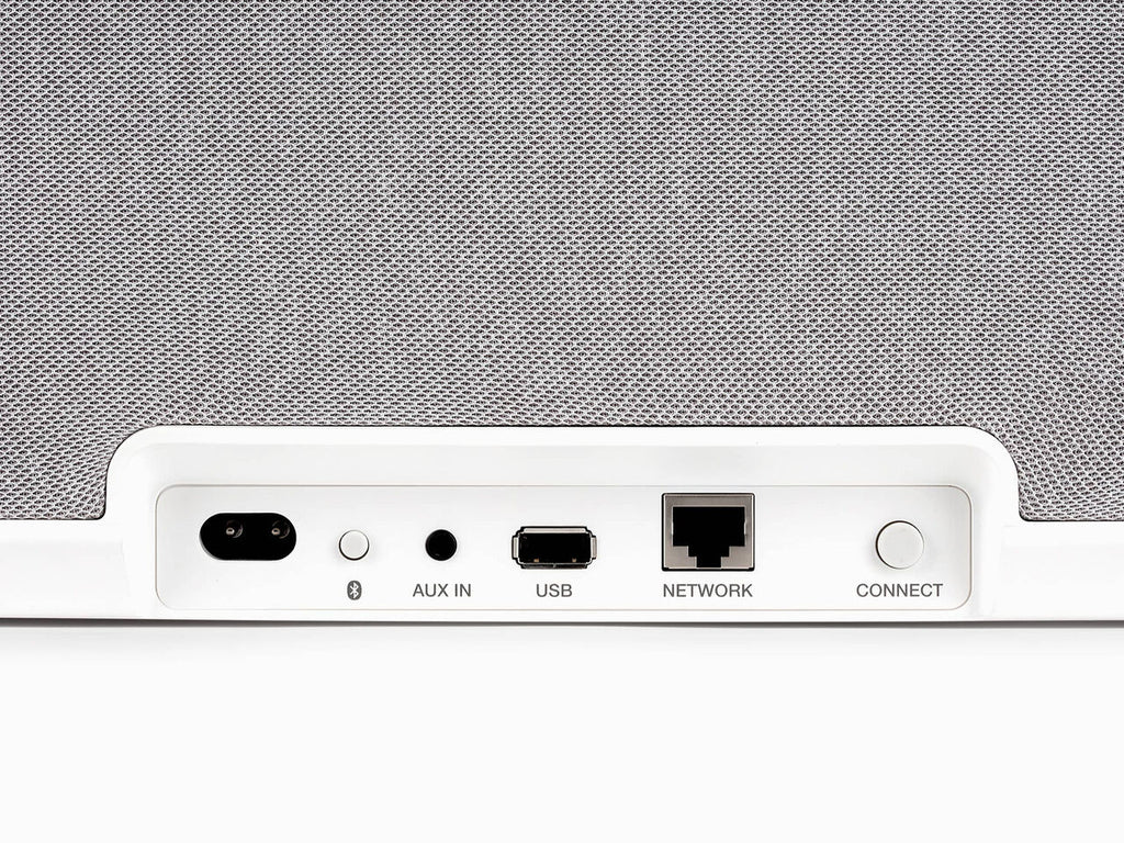 Denon Home 350 Wireless Speaker in white rear view