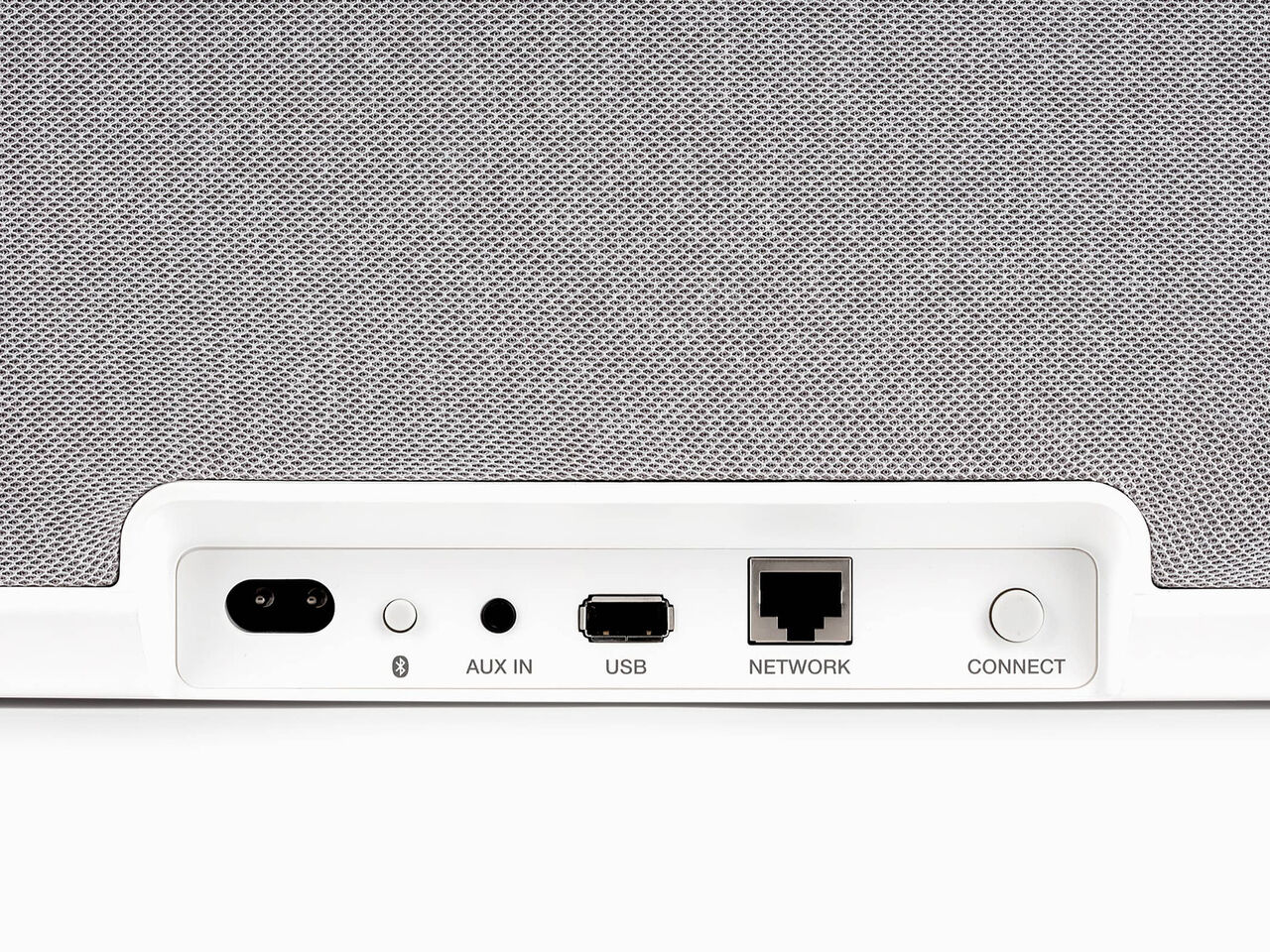 Denon Home 350 Wireless Speaker in white rear view