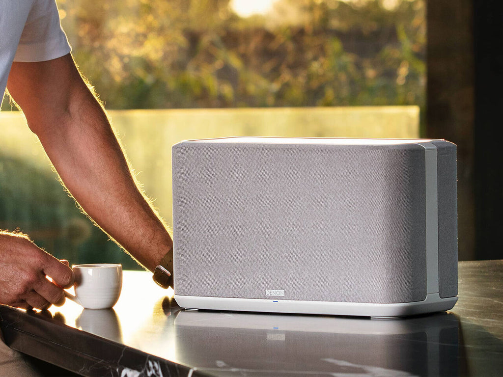 Denon Home 350 Wireless Speaker in white alternate view