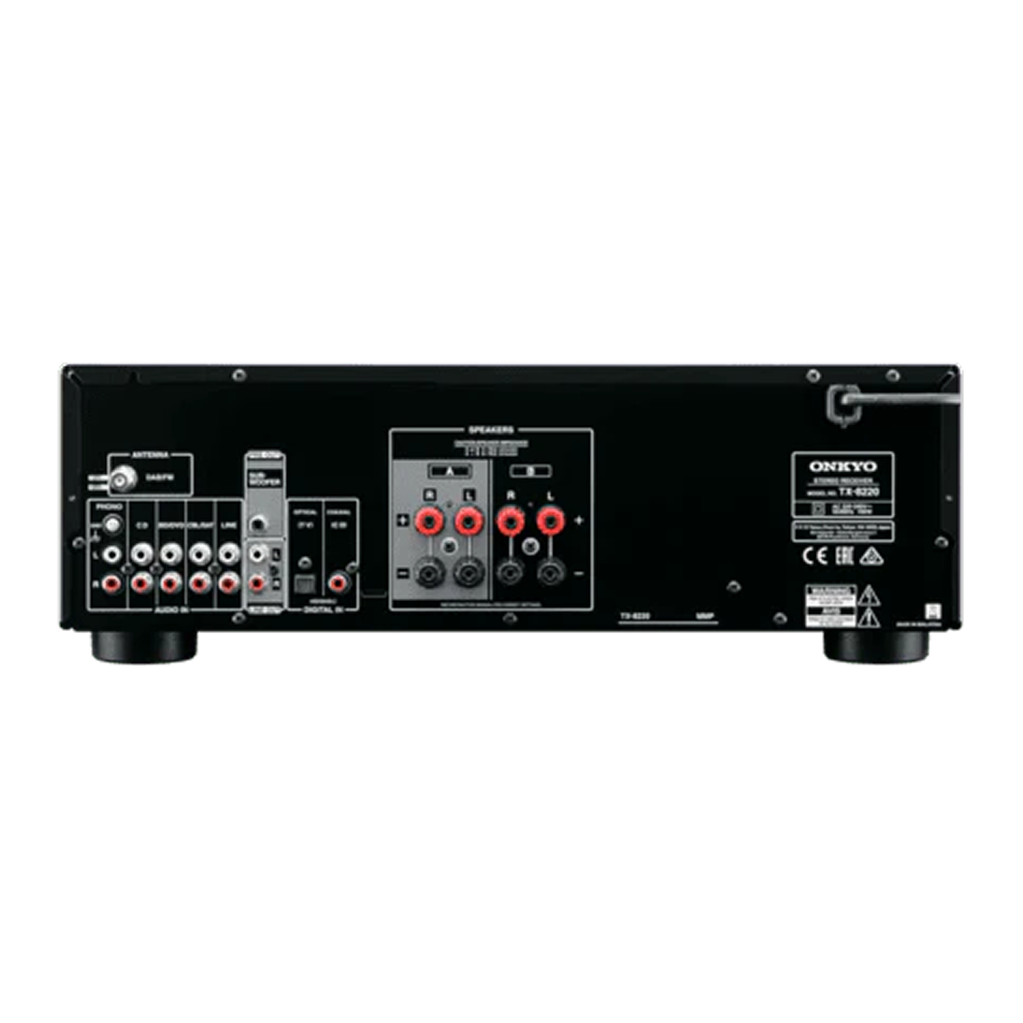 Onkyo TX-8220 receiver alternate view 3