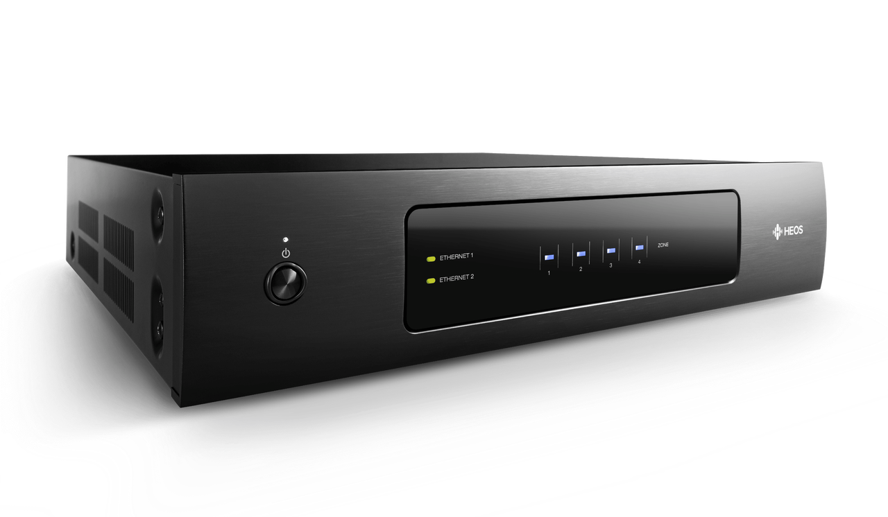 Denon HEOS DRIVE HS2 Multiroom Amp amplifier angled view