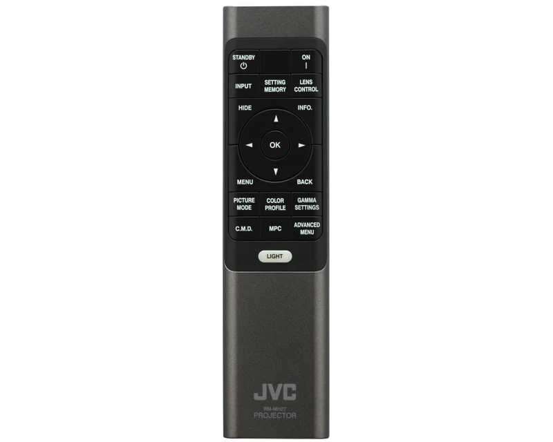 JVC DLA NZ800 Home Cinema Projector remote control view
