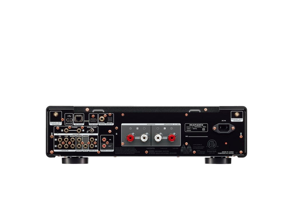 Marantz MODEL40N Network Amp in black rear view