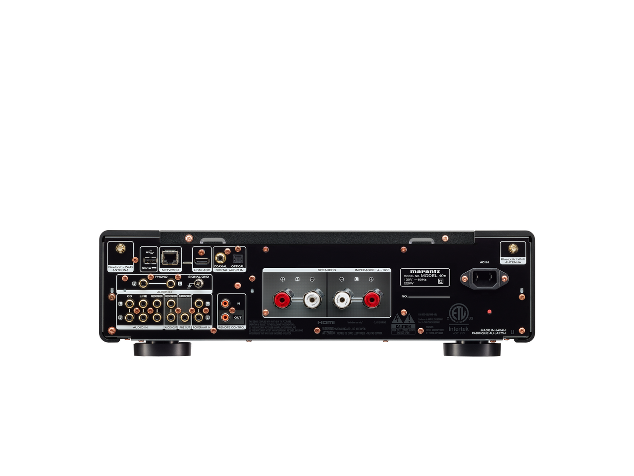 Marantz MODEL40N Network Amp in silver rear view