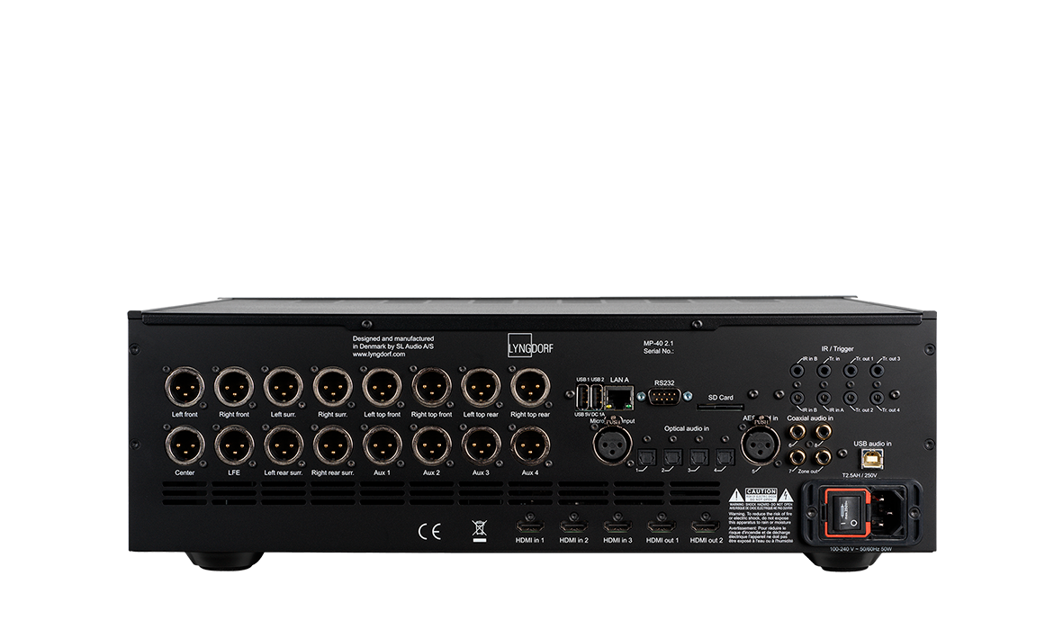 Lyngdorf MP40 2.1 Surround Processor(Blk alternate view