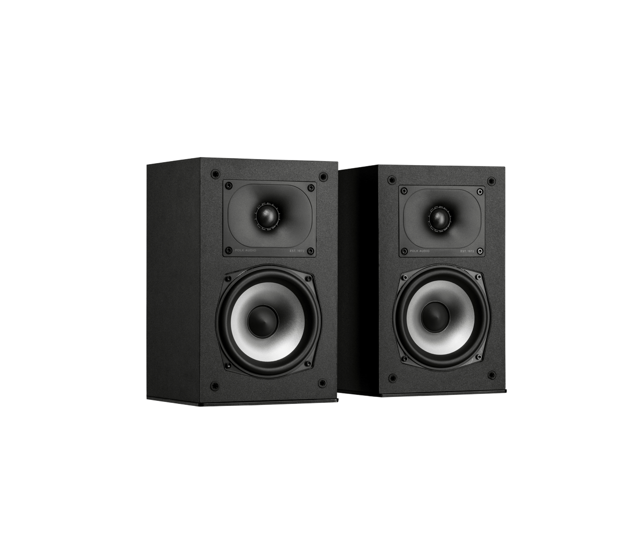 Polk MXT15 Bookshelf in black without grille