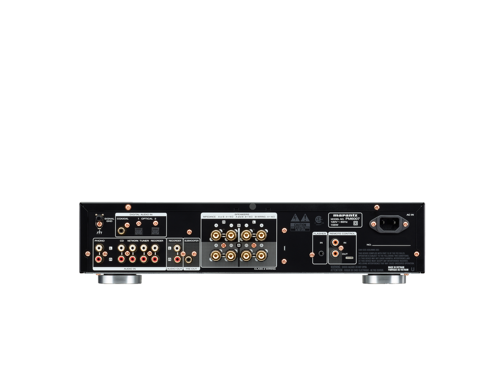 Marantz PM6007 Amplifier in black rear view