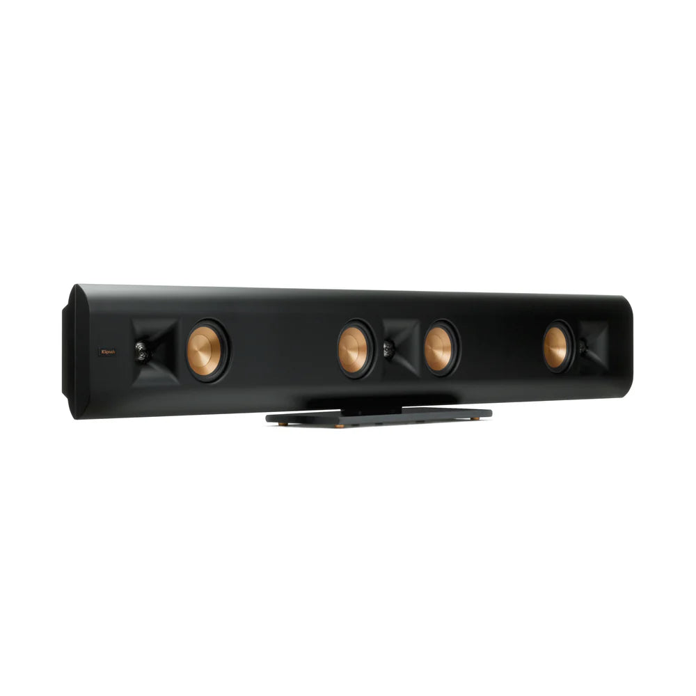 Klipsch Reference Premiere - Designer On-Wall RP-440D SB Black Passive Soundbar angled view