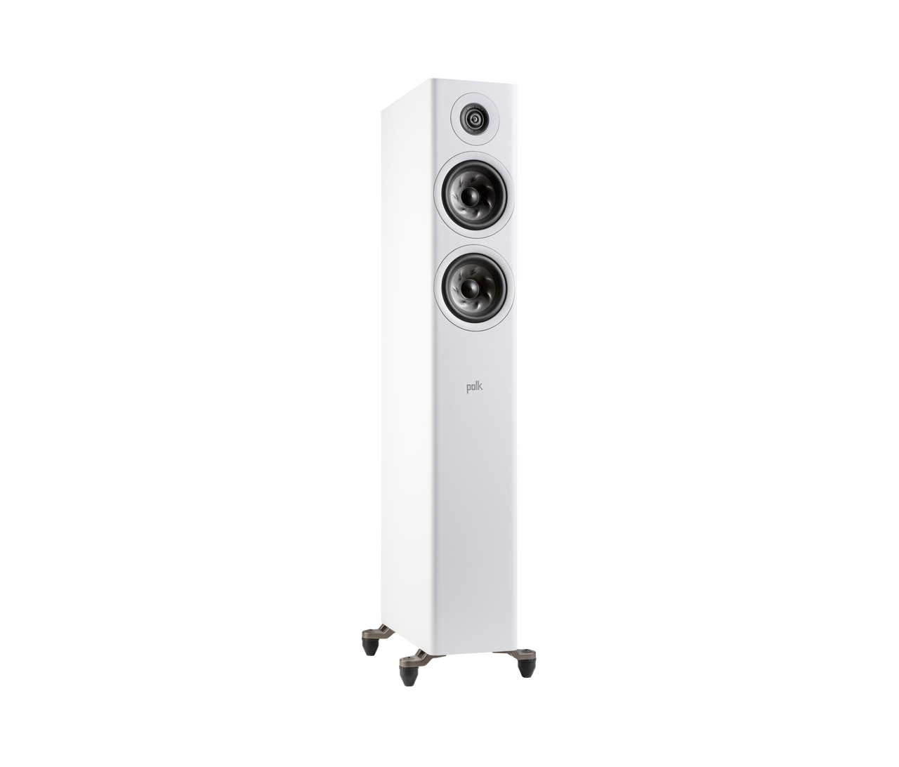 Polk R500 Floorstander (Pair) speaker in white side view