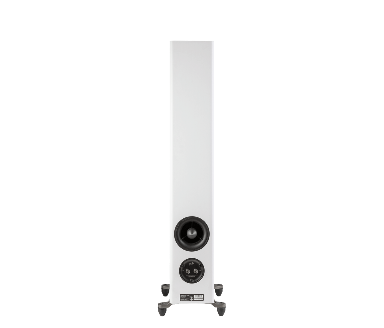 Polk R500 Floorstander (Pair) speaker in white rear view