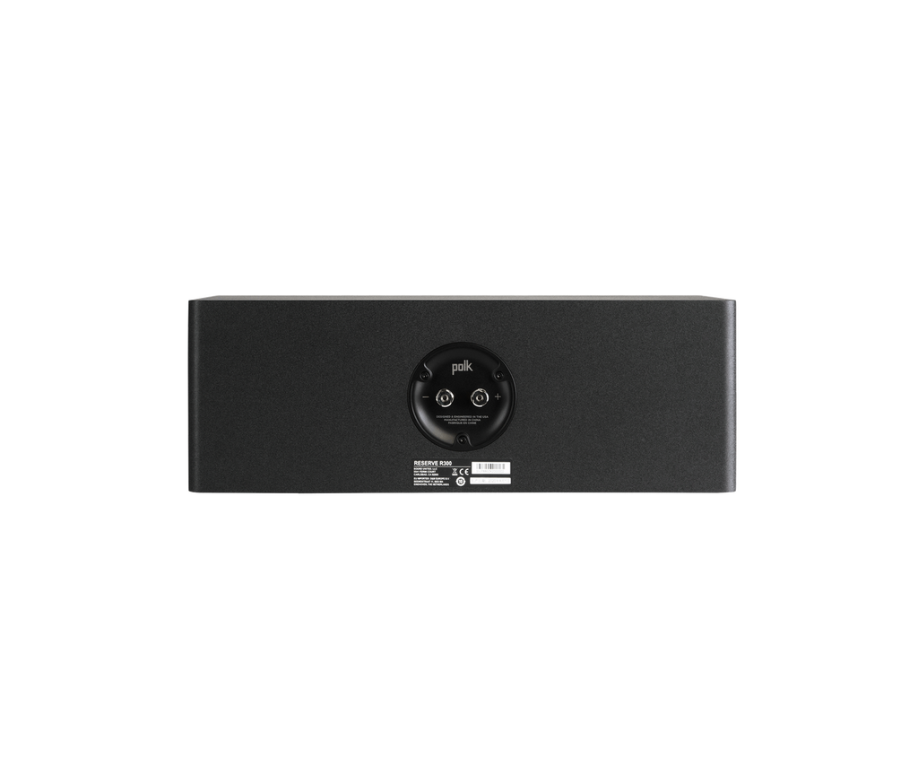 Polk R300C Center in black rear view