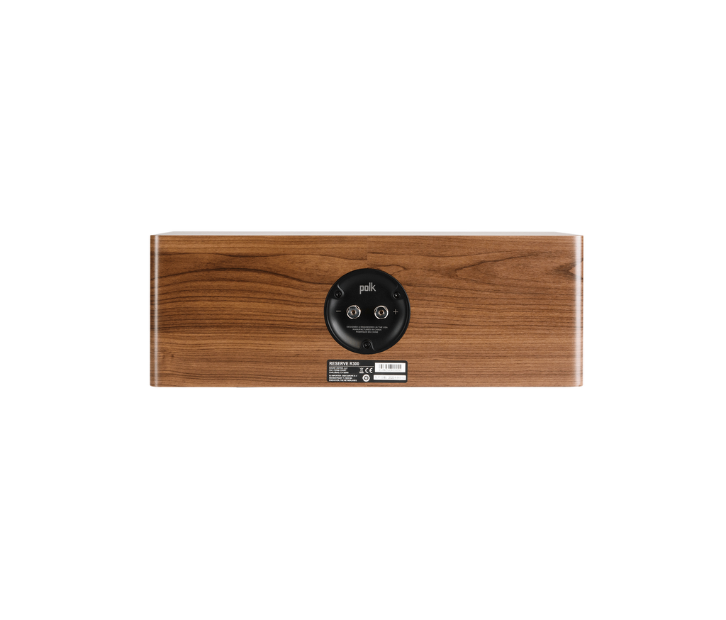 Polk R300C Center in brown rear view