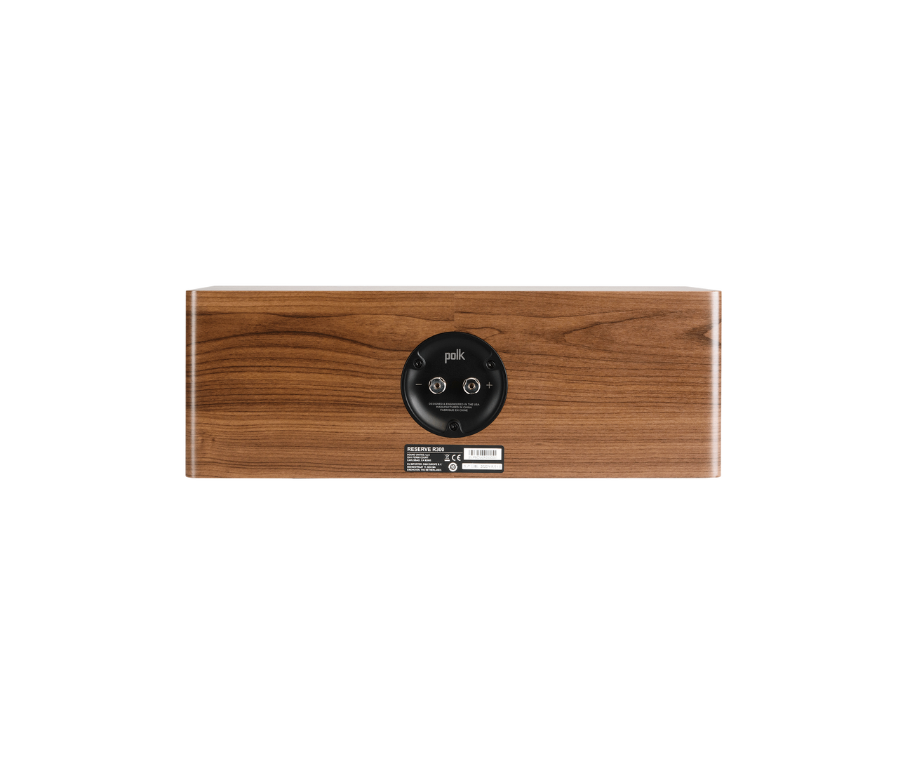 Polk R300C Center in brown rear view