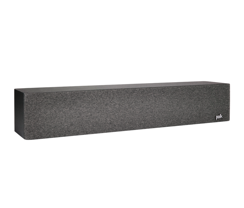Polk R350SYS L/C/R speaker in black with grille