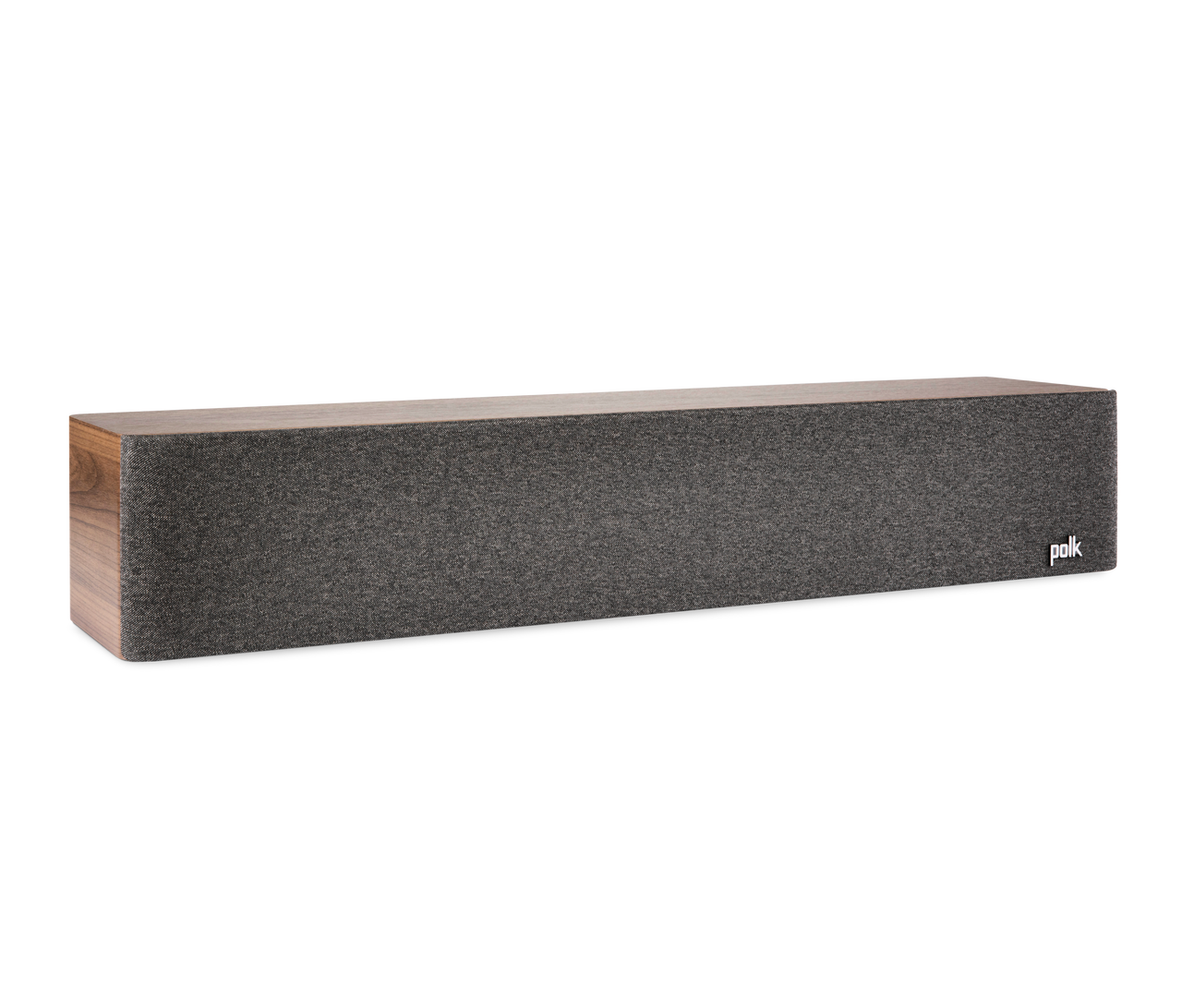 Polk R350SYS L/C/R speaker in brown with grille