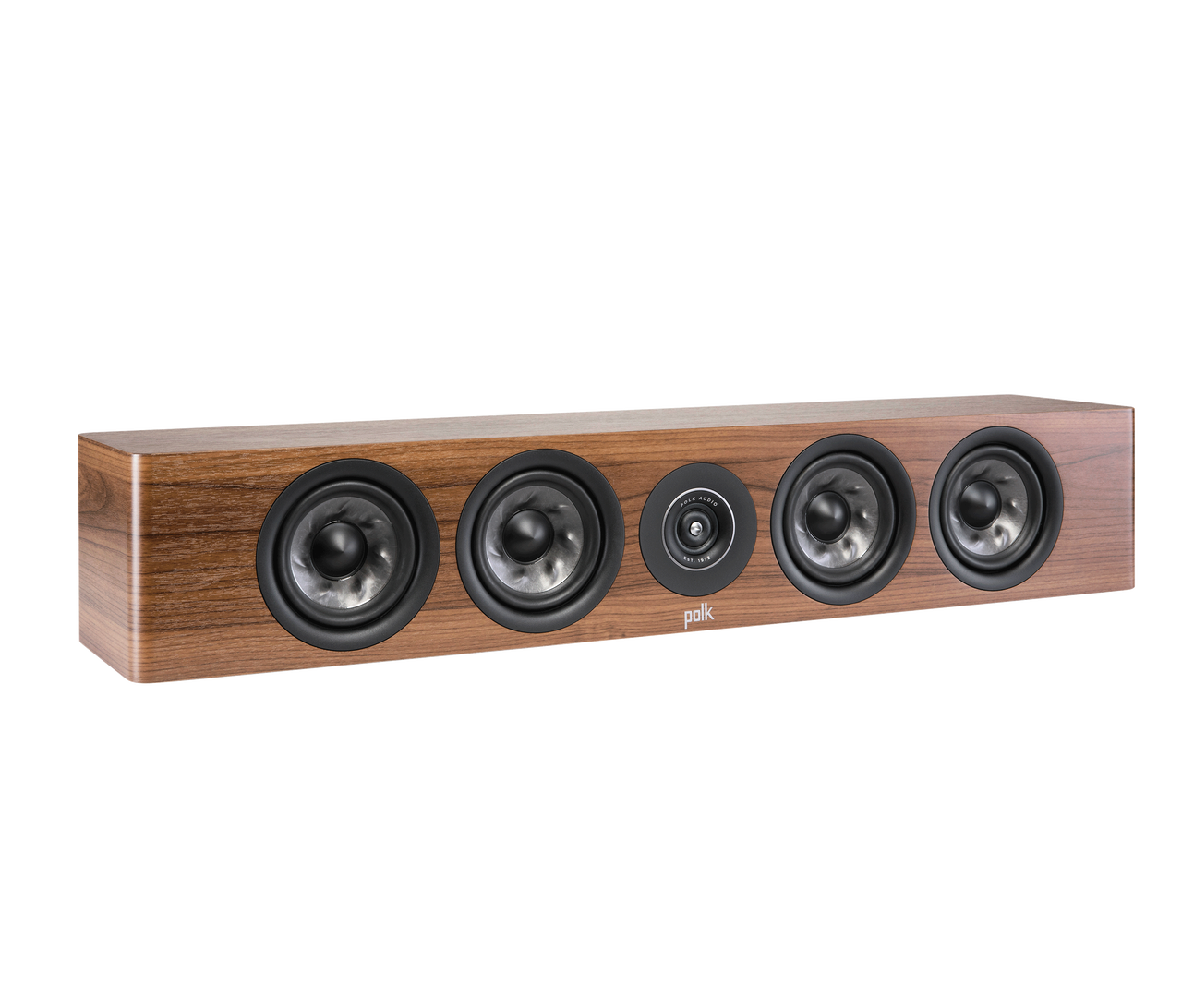 Polk R350SYS L/C/R speaker in brown side view