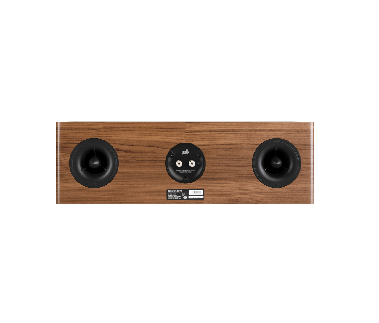 Polk R400C Centre in brown rear view