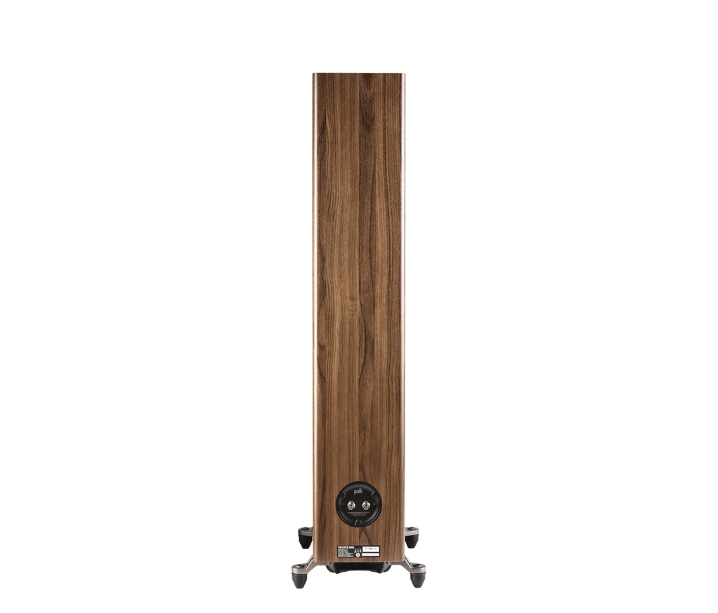 Polk R600BR Reserve Floor Stand Brn (Pair) in brown rear view