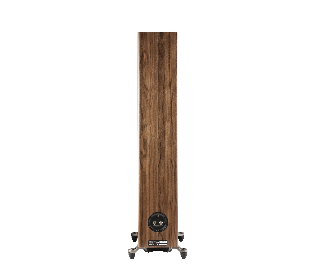 Polk R600BR Reserve Floor Stand Brn (Pair) in brown rear view