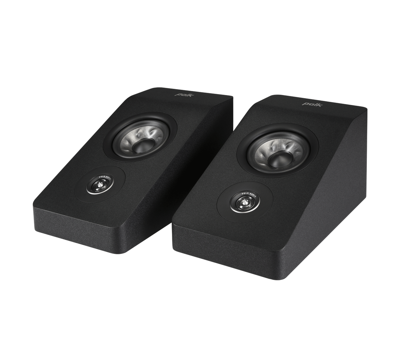 Polk R900HT Atmos Module in black side view