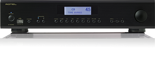 Rotel A14MKII Amplifier in black alternate view