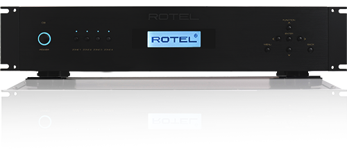 Rotel C8 Matrix Amplifier in black alternate view