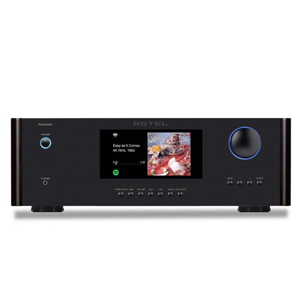 Rotel RAS5000 Amplifier in black alternate view
