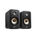 Polk ES20 Bookshelf in black side view